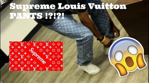 supreme louis vuitton pants replica|supreme x louis vuitton scam.